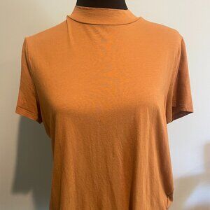 Women's H&M Tan Short Sleeve Top